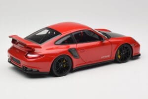 Porsche 911 997 GT2 RS Rot Mit Schwarzen Felgen Minichamps 1:18 100069407 Metall — Bild 3 von 8