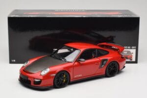 Porsche 911 997 GT2 RS Rot Mit Schwarzen Felgen Minichamps 1:18 100069407 Metall — Bild 8 von 8