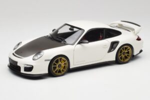 Porsche 911 997 GT2 RS Weiß & Gold Felgen Minichamps 1:18 100069406 Metall
