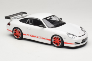 Porsche 911 996 GT3 RS Weiß Roter Streifen Minichamps 1:18 155062020 Metall — Bild 4 von 6