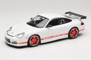Porsche 911 996 GT3 RS Weiß Roter Streifen Minichamps 1:18 155062020 Metall