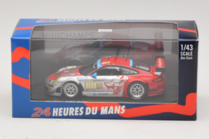 Porsche 911 997 GT3 RSR #80 J. Bergmeister / S. Neiman / D. Law 24 Hours of Le Mans 2009 Minichamps 1:43 400096980 Metall — Bild 4 von 4