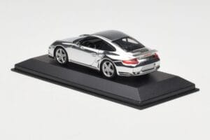 Porsche 911 997 Turbo Chrome Silver Minichamps 1:43 WAP02060816-R Metall — Bild 4 von 5