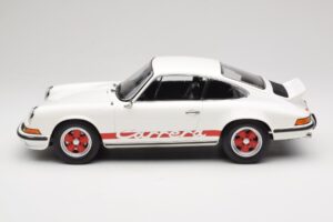 Porsche 911 Carrera RS 2.7 Grand Prix White With Red Norev 1:12 127514 Metall — Bild 3 von 6