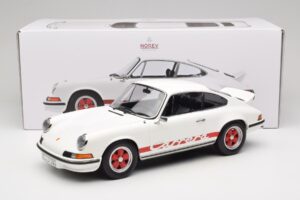 Porsche 911 Carrera RS 2.7 Grand Prix White With Red Norev 1:12 127514 Metall — Bild 6 von 6