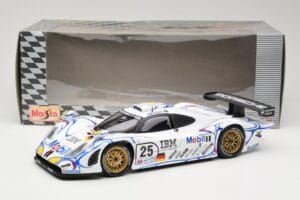 Porsche 911 GT1 #25 Porsche AG U. Alzen / J. Muller / B. Wollek 24 Hours of Le Mans 1998 Maisto 1:18 56052 Metall — Bild 8 von 8
