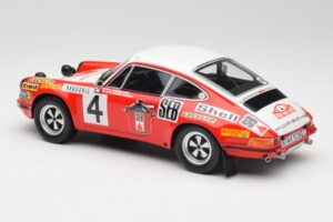 Porsche 911 S #4 G. Larrousse / M. Perramond 2nd Place Rally Monte Carlo 1972 Minichamps 1:18 107726804 Resin — Bild 5 von 6