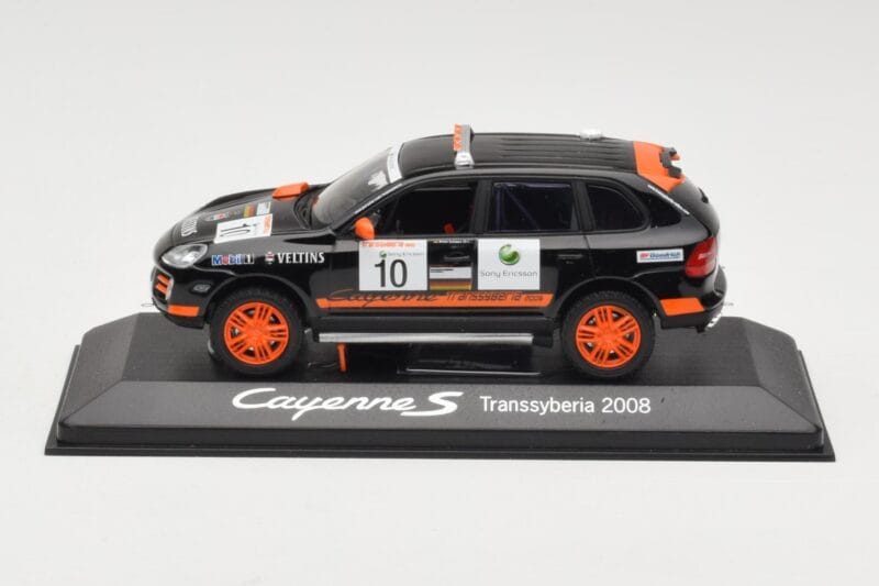 Porsche Cayenne 955 S Transsyberia #10 Schwarz Orange 2008 Minichamps 1:43 WAP02001819 Metall