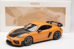 Porsche Cayman GT4 RS 982 Weissach Package Bahama Yellow Norev 1:18 187252 Metall — Bild 8 von 8