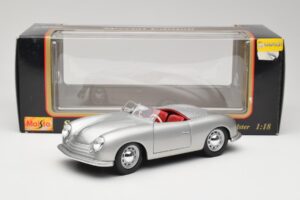Porsche No. 1 356 Roadster Fish Silber Maisto 1:18 31853 Metall — Bild 8 von 8