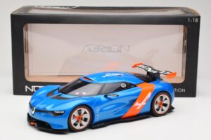 Alpine A110-50 Blau & Orange Norev 1:18 185147 Metall — Bild 6 von 6