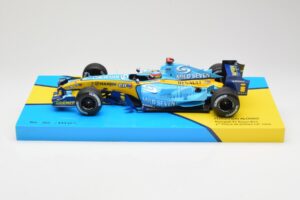 Renault R25 #5 F. Alonso 2nd Place British GP 2005 Minichamps 1:18 147051105 Metall