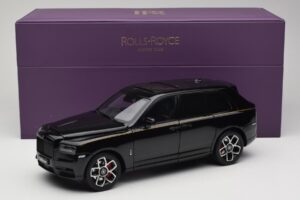 Rolls-Royce Cullinan Schwarz Mit Gold Coachline & Shadow Wheels OEM 1:18 028-15A Metall — Bild 8 von 8