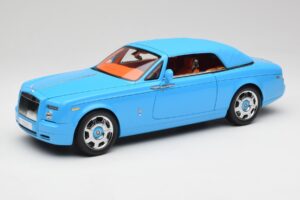 Rolls-Royce Phantom Drophead Coupe Powder Blau Kyosho 1:18 08871BL Metall — Bild 3 von 10