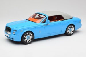 Rolls-Royce Phantom Drophead Coupe Powder Blau Kyosho 1:18 08871BL Metall — Bild 4 von 10