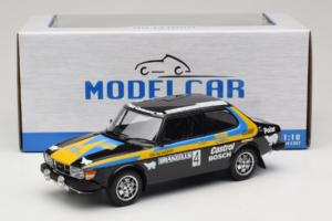 Saab 99 EMS #4 S. Blomqvist / H. Sylvan Rally Sweden Winner 1977 MCG 1:18 MCG18826R Metall — Bild 6 von 6