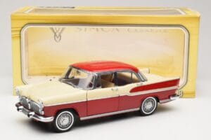 Simca Chambord Rot & Elfenbein Norev 1:18 185721 Metall — Bild 8 von 8