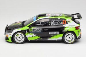 Skoda Fabia Rally2 #23 O. Solberg / E. Edmondson Rally Monte Carlo 2023 IXO 1:18 18RMC155A Metall — Bild 3 von 6