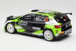 Skoda Fabia Rally2 #23 O. Solberg / E. Edmondson Rally Monte Carlo 2023 IXO 1:18 18RMC155A Metall — Bild 5 von 6