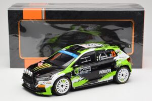Skoda Fabia Rally2 #23 O. Solberg / E. Edmondson Rally Monte Carlo 2023 IXO 1:18 18RMC155A Metall — Bild 6 von 6