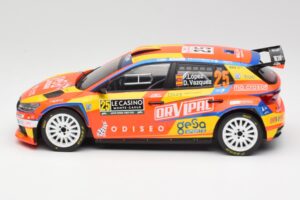 Skoda Fabia Rally2 #25 P. Lopez Rally Monte Carlo 2024 IXO 1:18 18RMC199 Metall — Bild 3 von 6