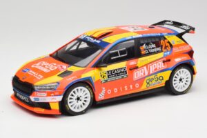 Skoda Fabia Rally2 #25 P. Lopez Rally Monte Carlo 2024 IXO 1:18 18RMC199 Metall