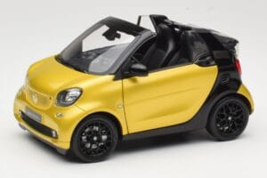 Smart Fortwo 453 Cabriolet Schwarz Und Gelb Norev 1:18 B66960289 Metall