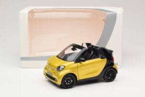 Smart Fortwo 453 Cabriolet Schwarz Und Gelb Norev 1:18 B66960289 Metall — Bild 8 von 8