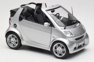 Smart Fortwo W450 Brabus Cabrio Silber Händler Edition Kyosho 1:18 0017769V001C05Q00 Metall — Bild 6 von 8