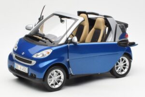 Smart Fortwo W451 Cabrio Blau Silber Minichamps 1:18 Q0022565V001C80Q00 Metall — Bild 2 von 8