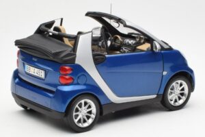 Smart Fortwo W451 Cabrio Blau Silber Minichamps 1:18 Q0022565V001C80Q00 Metall — Bild 3 von 8