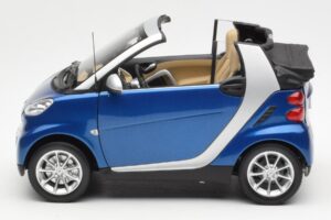 Smart Fortwo W451 Cabrio Blau Silber Minichamps 1:18 Q0022565V001C80Q00 Metall — Bild 4 von 8