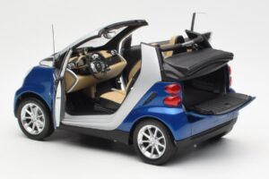 Smart Fortwo W451 Cabrio Blau Silber Minichamps 1:18 Q0022565V001C80Q00 Metall — Bild 5 von 8