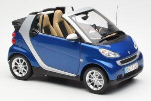 Smart Fortwo W451 Cabrio Blau Silber Minichamps 1:18 Q0022565V001C80Q00 Metall — Bild 6 von 8