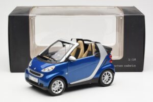 Smart Fortwo W451 Cabrio Blau Silber Minichamps 1:18 Q0022565V001C80Q00 Metall — Bild 8 von 8