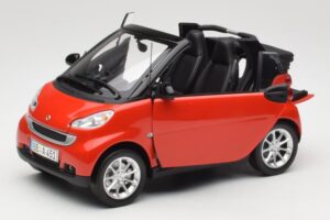 Smart Fortwo W451 Cabrio Rot Schwarz Minichamps 1:18 150036333 Metall — Bild 2 von 8