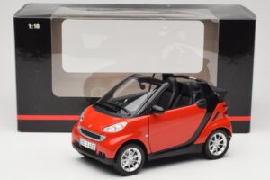Smart Fortwo W451 Cabrio Rot Schwarz Minichamps 1:18 150036333 Metall — Bild 8 von 8