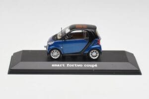 Smart Fortwo Coupe Aqua Blau Metallic & Schwarz Minichamps 1:43 Q0022558V001C77Q00 Metall