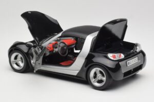 Smart Roadster Schwarz Bburago 1:18 34099-M1 Metall — Bild 5 von 8