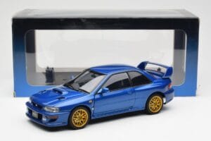 Subaru Impreza 22B Upgraded Version Blau Mit Goldfelgen AUTOart 1:18 78602 Metall — Bild 8 von 8
