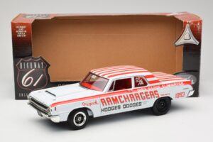 Dodge 330 Super Stock Ramchargers NHRA 1964 Highway 61 1:18 50044 Metall — Bild 8 von 8