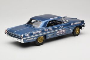 Pontiac Catalina Super Duty Super Stock #655 Blau 1962 Auto World 1:18 AW201/06 Metall — Bild 3 von 8