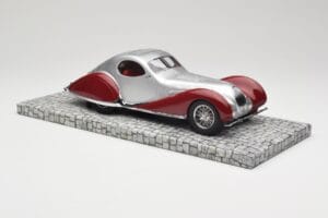 Talbot-Lago T150 C-SS Coupe Silber Rot Minichamps 1:18 107117121 Resin — Bild 4 von 6