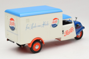 Tempo Dreirad Kastenwagen Pepsi Minichamps 1:18 150099024 Metall — Bild 3 von 8