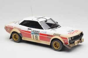 Toyota Celica 2000 GT RA21 #18 J-L. Therier RAC Rally 1977 IXO 1:18 18RMC189C Metall — Bild 4 von 6