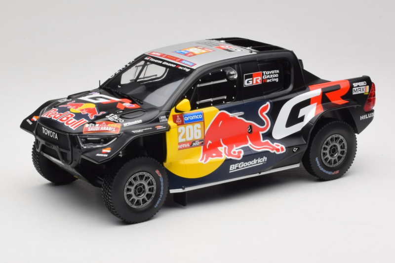 Toyota GR DKR Hilux Evo #206 L. Moraes / A. Monleon Rally Dakar 2024 IXO 1:18 18RMC238A Metall