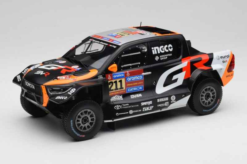 Toyota GR DKR Hilux Evo #211 H. Lategan / B. Cummings Rally Dakar 2025 IXO 1:18 18RMC237 Metall