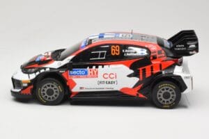 Toyota GR Yaris Rally1 #69 Toyota Gazoo Racing WRT K. Rovanpera / J. Halttunen Rally Finland 2024 IXO 1:18 18RMC218 Metall — Bild 3 von 6