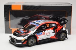 Toyota GR Yaris Rally1 #69 Toyota Gazoo Racing WRT K. Rovanpera / J. Halttunen Rally Finland 2024 IXO 1:18 18RMC218 Metall — Bild 6 von 6