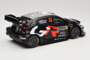 Toyota GR Yaris WRC #33 E. Evans / S. Martin Rally Monte Carlo 2025 IXO 1:18 18RMC229B Metall — Bild 2 von 6
